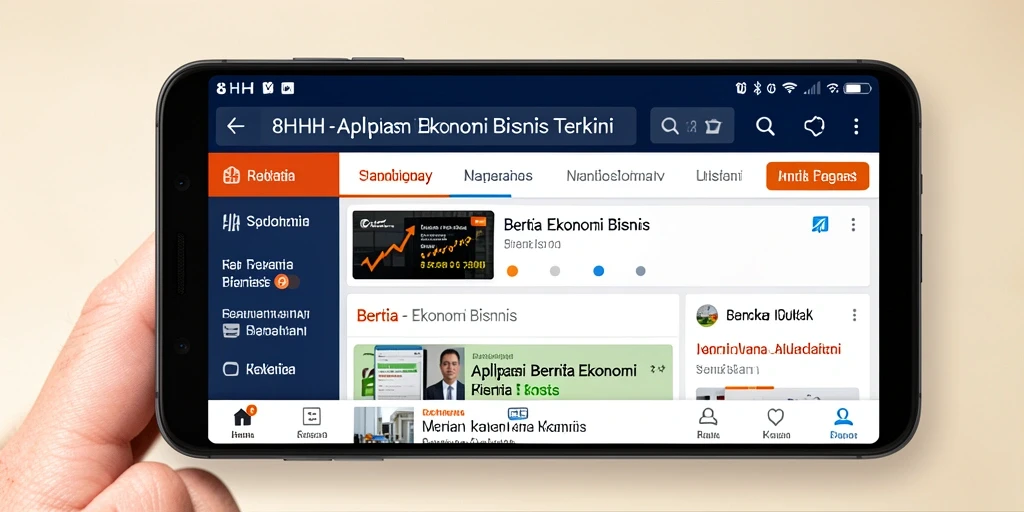 Tampilan antarmuka aplikasi 8HHH yang menarik dan informatif.