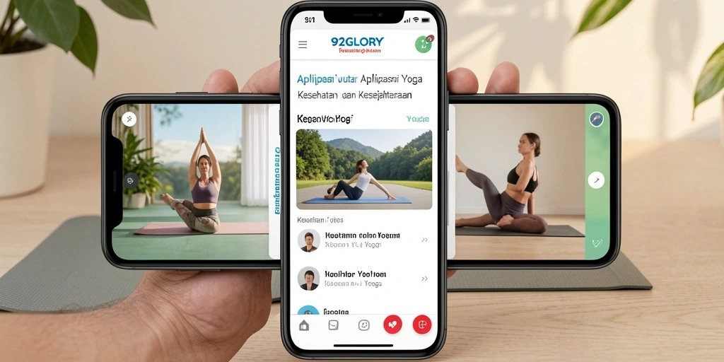 Tampilan antarmuka intuitif dari aplikasi Yoga 92GLORY.