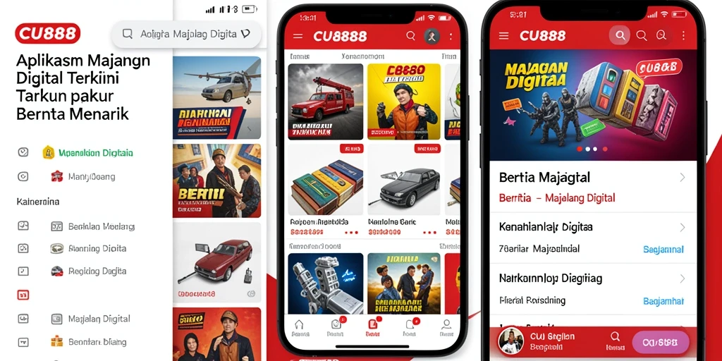Tampilan antarmuka CU888 yang menarik dan mudah digunakan.