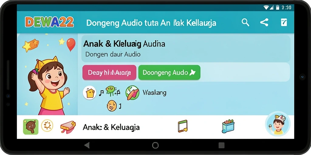 Antarmuka pengguna DEWA22 yang menarik dan fungsional.