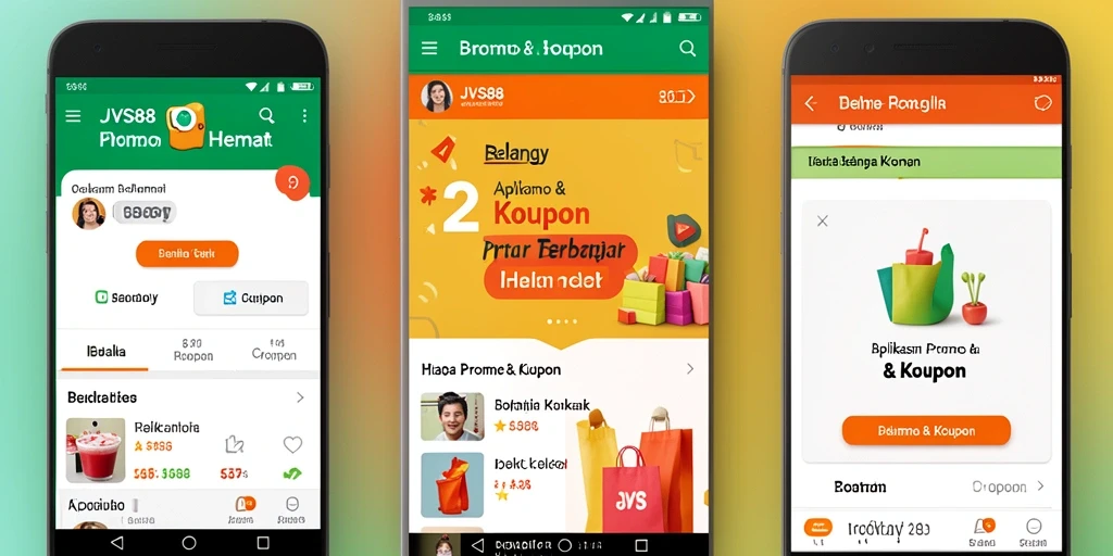 Antarmuka JVS88 menampilkan berbagai kupon dan promo menarik.