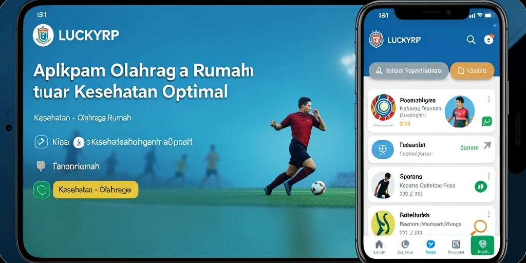 Antarmuka aplikasi LUCKYRP yang menarik dan fungsional.