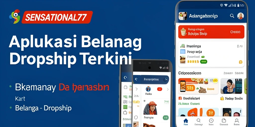 Tampilan antarmuka SENSATIONAL77 yang intuitif untuk belanja Dropship.
