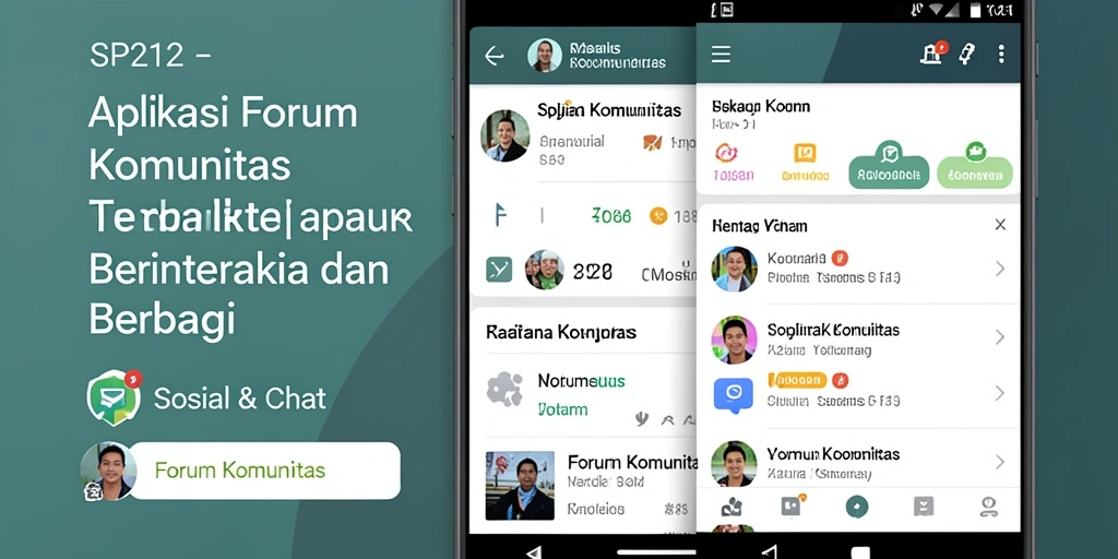 Antarmuka SP212 yang intuitif untuk forum komunitas.